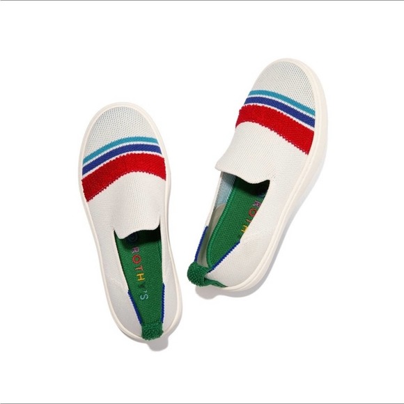 Rothy’s Lollipop Terry Stripe boys girls unisex slip on sneaker - Picture 1 of 10